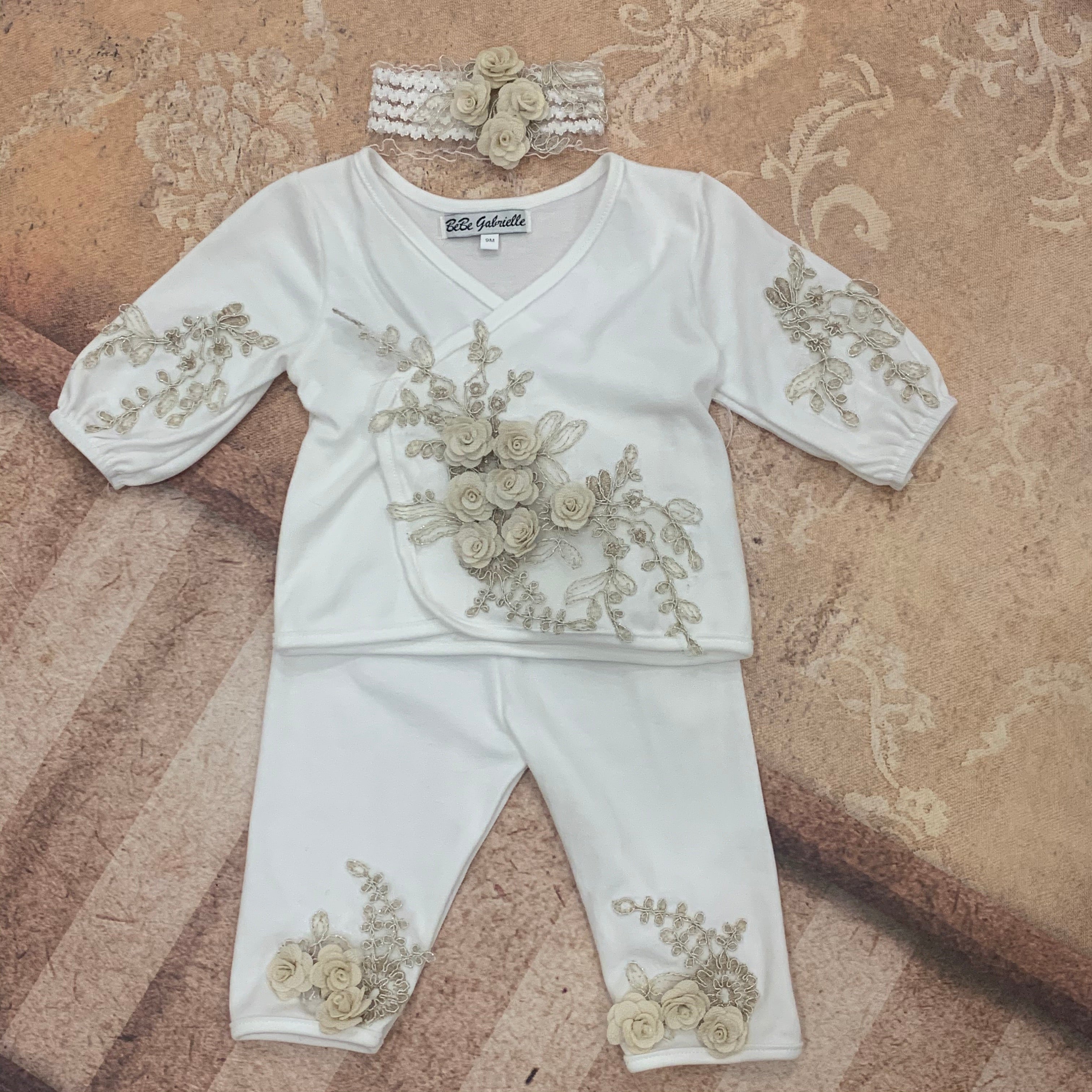 Ivory Gold Two Piece Set